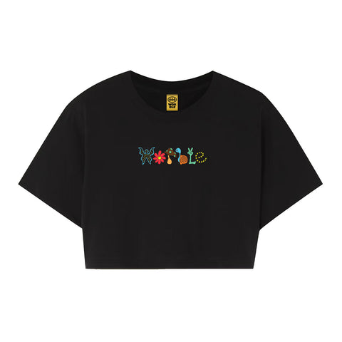 SMALL WORLD CROP TOP - DANSE HAUS COLLAB - WHOLESALE